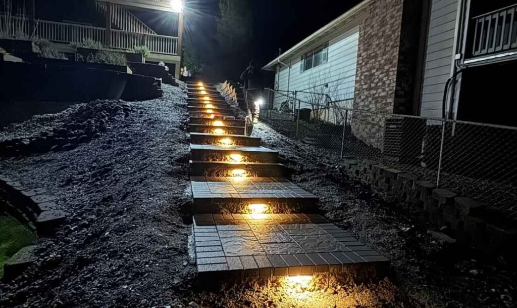 Stairs to the Lake.